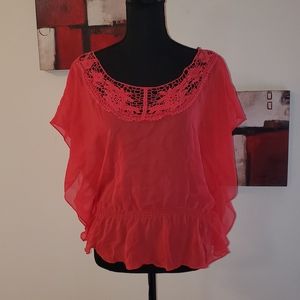 Dream Out Loud Selena Gomez red sheer top